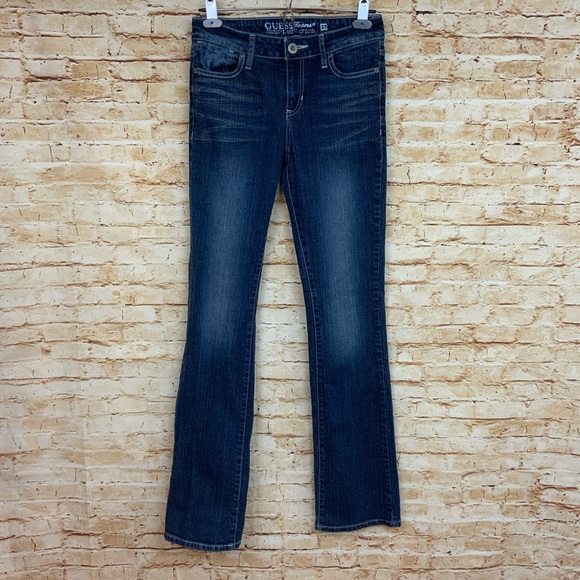 Guess | Jeans | Mid Rise Boot Cut Detraction Wash | 27 R - Picture 1 of 11